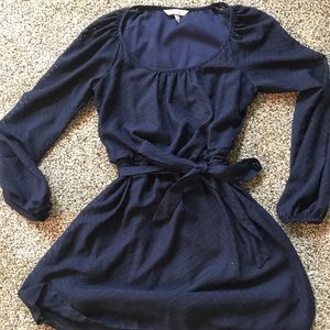 Navy blue long sleeve dress